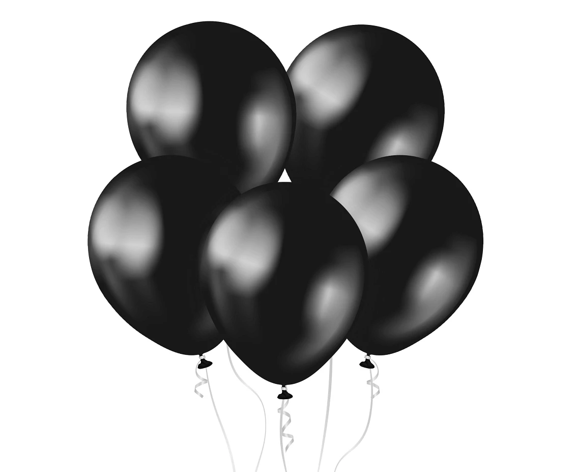 Kalisan Balloons 11", Metallic Onyx Black, 50 psc.
